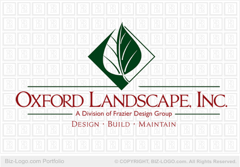 Logo Design on Leaf Logos   Landscaping Logos