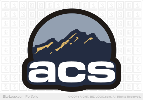 Logo Design Letter on Mountain Logo Example