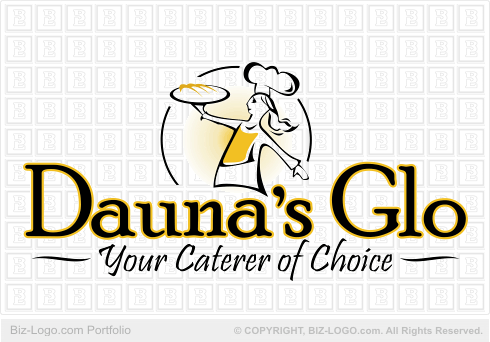 Logo Design on This Cartoon Logo Design Of A Chef Or Cook Was Created For A Catering
