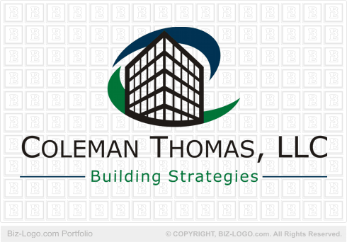 Logo Design on Building Logo Gif