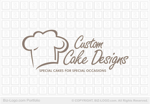 Logo Design  on Logo Design  Cake Designs Chef Hat Logo