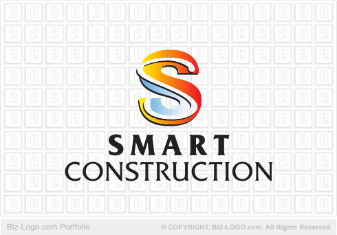 Logo Design Letter on Construction Letter S Logo Gif