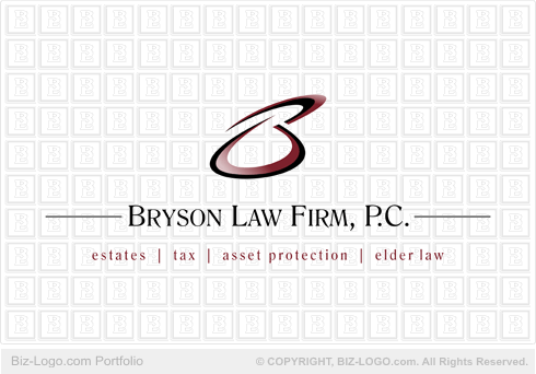 Logo Design on Letter B Law Firm Logo Gif