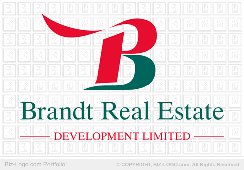 Logo Design on Letter B Realty Logo Gif