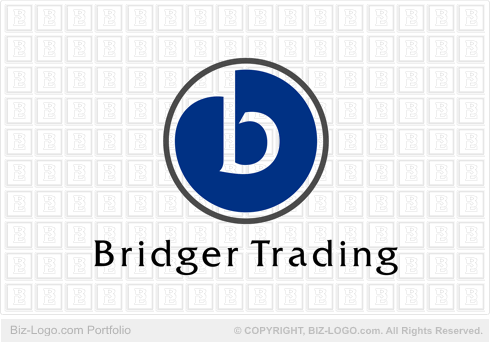 Logo Design on Letter B Trading Logo Gif