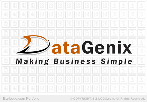 Logo Design on Letter D Data Business Logo Gif