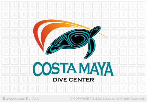 Logo Design  on Maya Turtle Logo Gif