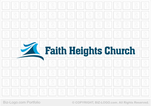 Logo Design Mountain on Mountain Swoosh Church Logo Gif