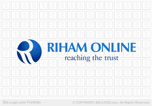 Online Logo Design on Online Company Letter R Logo Gif