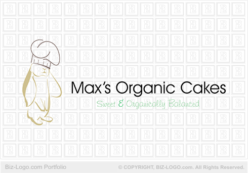 Logo Design Cakes on Logo Design  Organic Cake Logo
