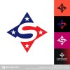 USA Star Letter S Logo