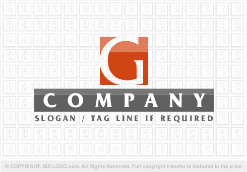 Logo 848: Strong Letter G Logo