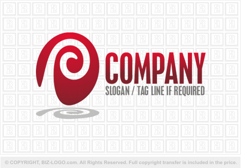 Logo 1396: Spiral P Logo