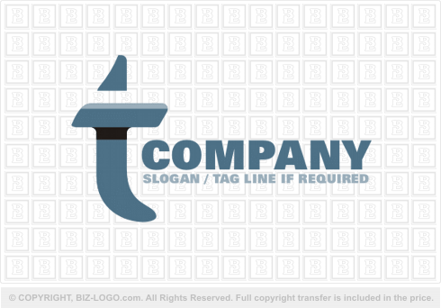 Logo 1676: Simple Lower Case Letter T Logo