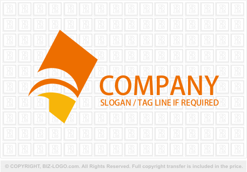 Logo 347: Orange Swoosh Logo