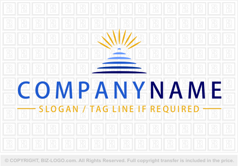 Logo 889: Pyramid Sun Logo