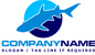 Shark Silhouette Logo<br>Watermark will be removed in final logo.