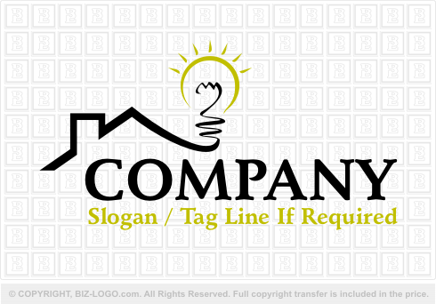 Logo 691: Roof Light Bulb Logo