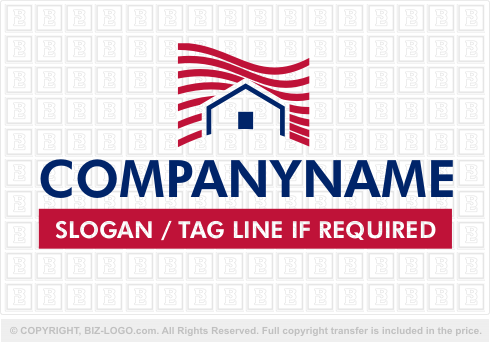 Logo 894: USA Flag Home Logo