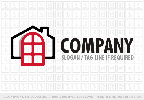 Logo 920: House Window Logo