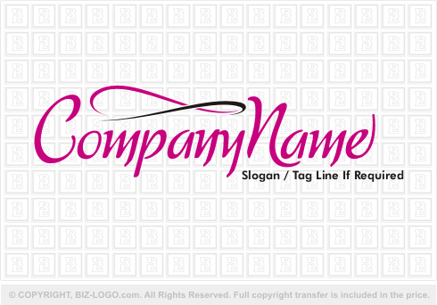 Logo Design  Letters on Pre Designed Logo 1490  Pink Name Logo