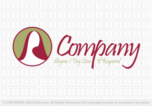 Logo 1495: Simple Hair Logo