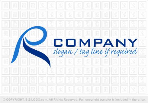 Logo 1481: Swoosh Letter R Logo
