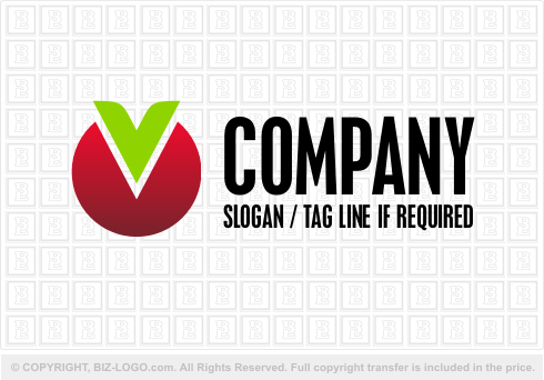 Logo Design Letter on Logo Com Pre Designed Logos Letter Logos V Logo 2089