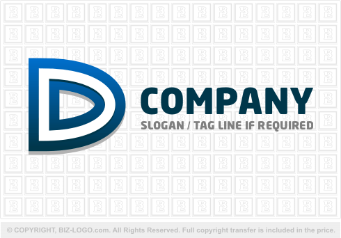 Logo Design Letter on Pre Designed Logo 684  Big Blue D Logo