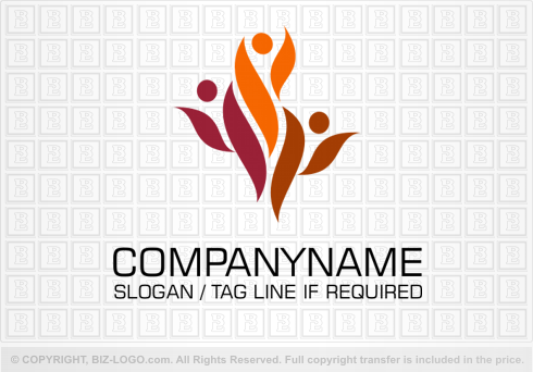Logo 1160: Flame People Logo