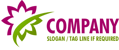 Flower and Swoosh Logo