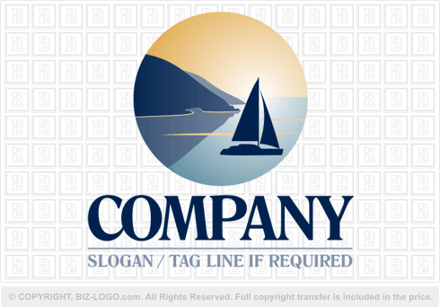 Logo 2020: Sailboat and Sunset Logo