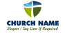 Abstract Cross and Shield Logo<br>Watermark will be removed in final logo.