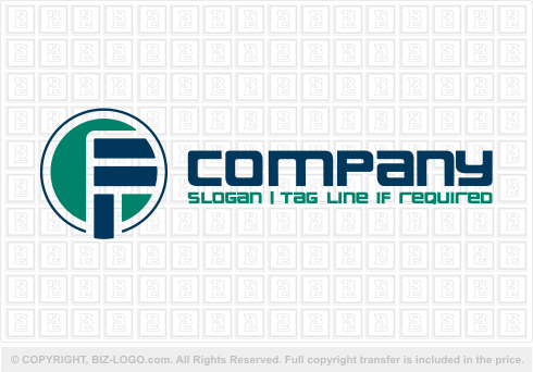 Logo 816: Simple Letter F Logo