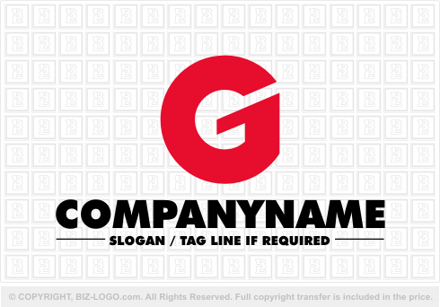 Logo Design  Letters on Pre Designed Logo 864  Big Red Letter G Logo