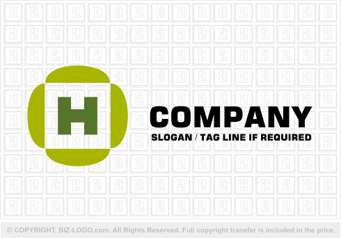 Logo 993: Green Letter H Logo