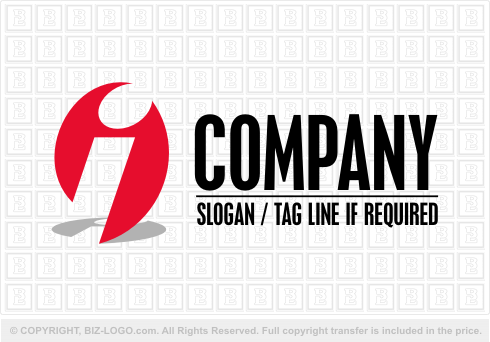 Logo 1093: Red Letter I Logo