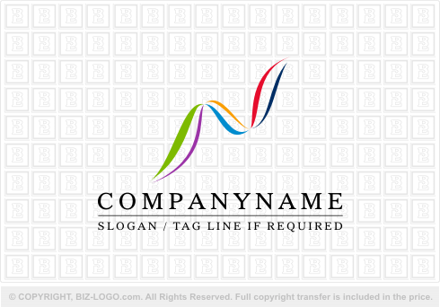 Logo Design Letter on Pre Designed Logo 1293  Ribbon Letter N Logo