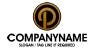 Gold Letter P Logo