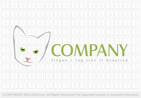 Logo 1762: Cute Cat Logo