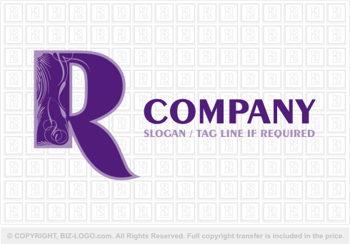 Logo 1474: Decorative Letter R Logo