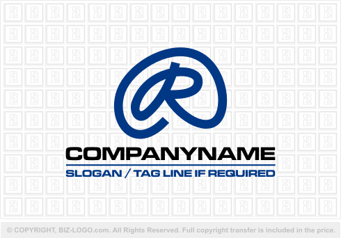 Logo 1460: Letter R @ sign