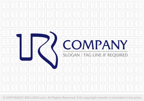 Logo 1478: Letter R Line Logo