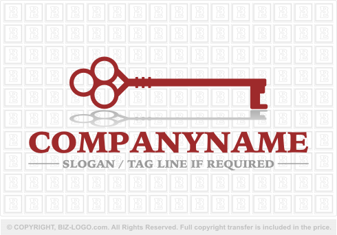 Logo 942: Ornate Key Logo