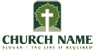 Abstract Tree and Cross Logo