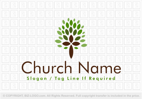 Logo 2498: Church Logo from a Tree