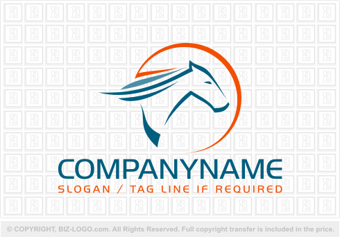 Logo 2318: Horse Racing Logo