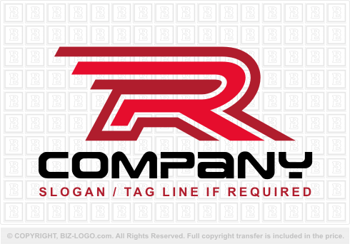 Logo 2615: Red R Outlines Logo
