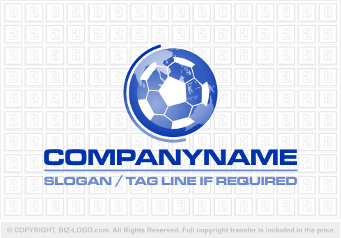 Logo 1716: Abstract Soccer Ball Logo