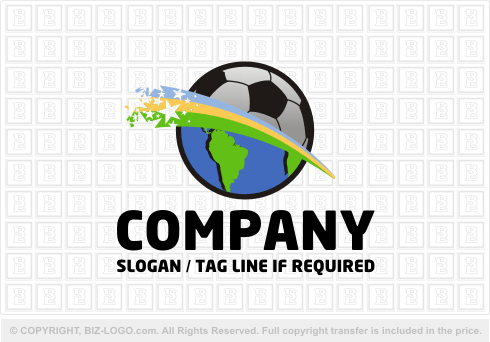 Football Logo Design  on Pre Designed Logo 1737  Soccer World Logo